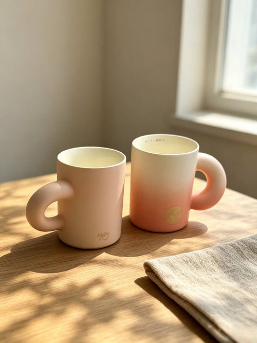 Xiangshang Mug, Take a little nap, and you’ll feel fine, Handmade Jingdezhen Reactive Glaze Mug