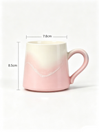 Xiangshang Amber Pink Lidded Mug, Handmade Jingdezhen Reactive Glaze Mug